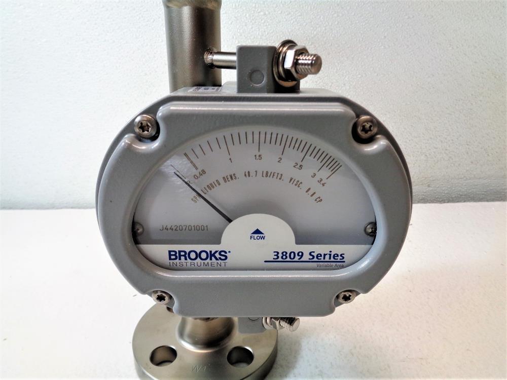 Brooks 3809 Armored Variable Area Flowmeter, 1/2" Flanged, 3809GKA08CGAB1A00000